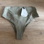prAna  Aurelia High Waisted Bikini Bottom UPF 50 Neutral Minimalist Green Size XS Photo 2
