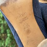 Maje  Navy Felix Faux Python Ankle Bootie size 40 Photo 6