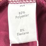 Halara Velvet V Neck Long Sleeve Ruffle Hem Mini Dress Burgundy Size M Date Photo 5