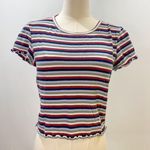 American Eagle Stripped Crop Top Photo 0