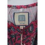 ALICIA BELL Floral Print Tassel Tie Shoulder Dress XL Red Blue Silk Cotton Photo 5