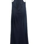 After Six Navy Bow Neck Open Back Trumpet Gown 14 New Photo 4
