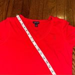 U.S. Polo Assn. Womens V-Neck -Shirt Small RED w/ Logo Casual PREPPY Basics EUC Photo 6