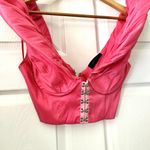 36.5 36 Point 5 Sugar Pink Bustier Top Sz M Photo 1