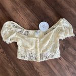 Princess Polly  withers floral crop top in cream Photo 1