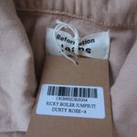 Reformation NWT Ricky Boiler Jumpsuit in Dusty Rose Denim Crop Zip Coverall 4 Photo 3