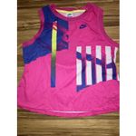 Nike Tennis Challenge Court NY Slam Tank Top Womens XL Pink Neon Agassi Retro 90 Photo 1