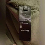 Anthropologie  Army Green Cotton Blend Shirt Jacket with Copper Sequins; size 14 Photo 4