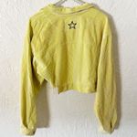 POL Cropped Yellow Corduroy Cutoff Jacket Photo 2