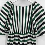 Delfi Collective Anthropologie Sirena Striped Maxi Dress Puff Sleeves Size XS Green Photo 6