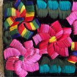 Embroidered Velvet Vintage Pouch Black Photo 4