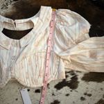 For Love & Lemons  Carly Top  Rose Dainty Open Back Size Large NWT Photo 9