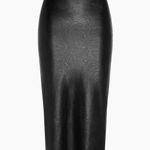 Commando  Smoothing Faux Leather Midi Skirt Size S Small Black Photo 2