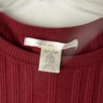 Max Studio Dress Y2k Medium Red Sweater Knit Fit Flare Ribbed Pullover Photo 4