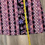 Pink Rose  Women's Dress - Pink and Purple Floral Stripes Photo 4