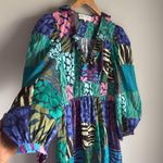 Anthropologie Geisha Designs for   Long-Sleeve Printed Maxi Dress Large Photo 8