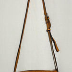 Maxon Collection Pebbled Genuine Leather Crossbody Purse made in Italy zipper Tan Photo 0