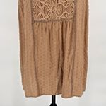 Torrid Swiss Dot Crochet Inset Tank Indian Tan Women's Plus Size 0 Photo 3
