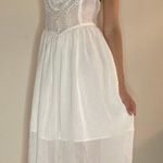 Free People New Romantics collection dainty lace halter tie white dress S Photo 2