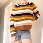 Madewell  Tilden Striped Chunky Knit Sweater Photo 1