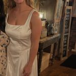 Cider Medium  Satin Backless Knotted Mini Dress Photo 3