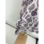 Title Nine Women’s Purple White Damask Print Half Zip Pullover Size XL Photo 8