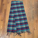 Made in Scotland 100% cashmere scarf‎ Unisex plaid colorful fringe Red Photo 2
