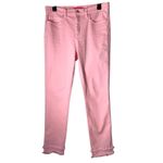 Lilly Pulitzer Jeans Women 8 Pink South Ocean High Rise Calla Fringe Hem Preppy Photo 1