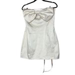 House Of CB NWT 'Ariella' Ivory Satin Crystal Embellished Bow Dress SIZE L Photo 5