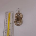 Macy's gold tone circle spiral statement earrings Photo 5