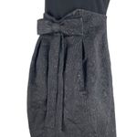 Rickie Freeman Teri Jon Double Bow Front Mini Cocktail Dress Black Size 2 Photo 4