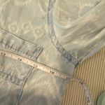 Cloth & Stone XS Blue Ikat 100% Tencel Long Sleeve Button Down Shirtdress Photo 3