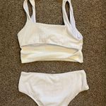 SheIn White high waisted 2 piece swimsuit Photo 4