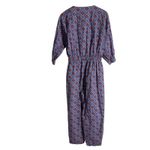 Rachel Comey  Holt Geometric Print Purple Blue Puff Sleeve Ankle Jumpsuit Size 4 Photo 11