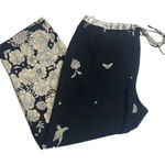 Natori Vintage  Sheer Floral Pull on Pants Large Photo 0