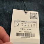 ZARA NEW‼️  CORSET STYLE DENIM TOP TRF Size S Photo 7