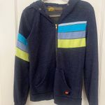 Aviator Nation  navy zip up hoodie Photo 0