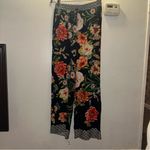 Johnny Was Floral Border Split Pants Blue size XS Boho Chic elastic waist š Photo 8