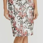 Rachel Roy Lydia Lace Floral Print V-Neck Ruffled Sheath Dress Size 4 Photo 1
