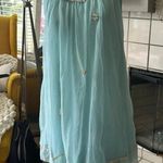 Vintage nightgown by Radcliffe size small baby blue sheer chiffon lace babydoll Photo 1