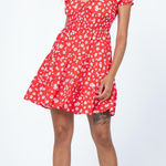 Princess Polly NWT  red floral mini dress Photo 0