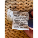 Soft Surroundings  Beige Cotton Button Front Hooded Knit‎ Pullover Sweater Size S Photo 8