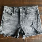 Old Navy  High-Rise OG Straight Black Denim Shorts Photo 0