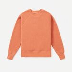 Everlane ReNew Fleece Raglan Sweatshirt Coral Orange- Size Small Photo 1