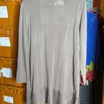 Chico's NWT Chico’s Long Pleated Cardigan Taos Taupe Size 8 Medium (1) Photo 6