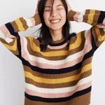 Madewell  Tilden Striped Chunky Knit Sweater Photo 0