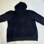Cacique VTG Y2K  Sweatshirt Velour Embroidered Black‎ Gold Paisley Hoodie -22/24 Photo 5