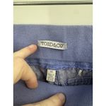 Toad & Co Road & Co Flip Top Lithe Linen Pant Women 14 Blue Minimalist Beach Coastal Photo 3