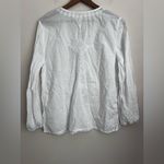 Roller Rabbit  white blouse embroidery long sleeve tassels L Photo 1