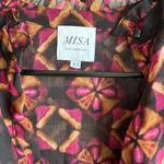 MISA Los Angeles Misa Black and Red Floral Mini Dress ruffles Photo 4